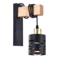 ELEN Wall Lamp 1xE27/35W/230V Black/Gold/Brown