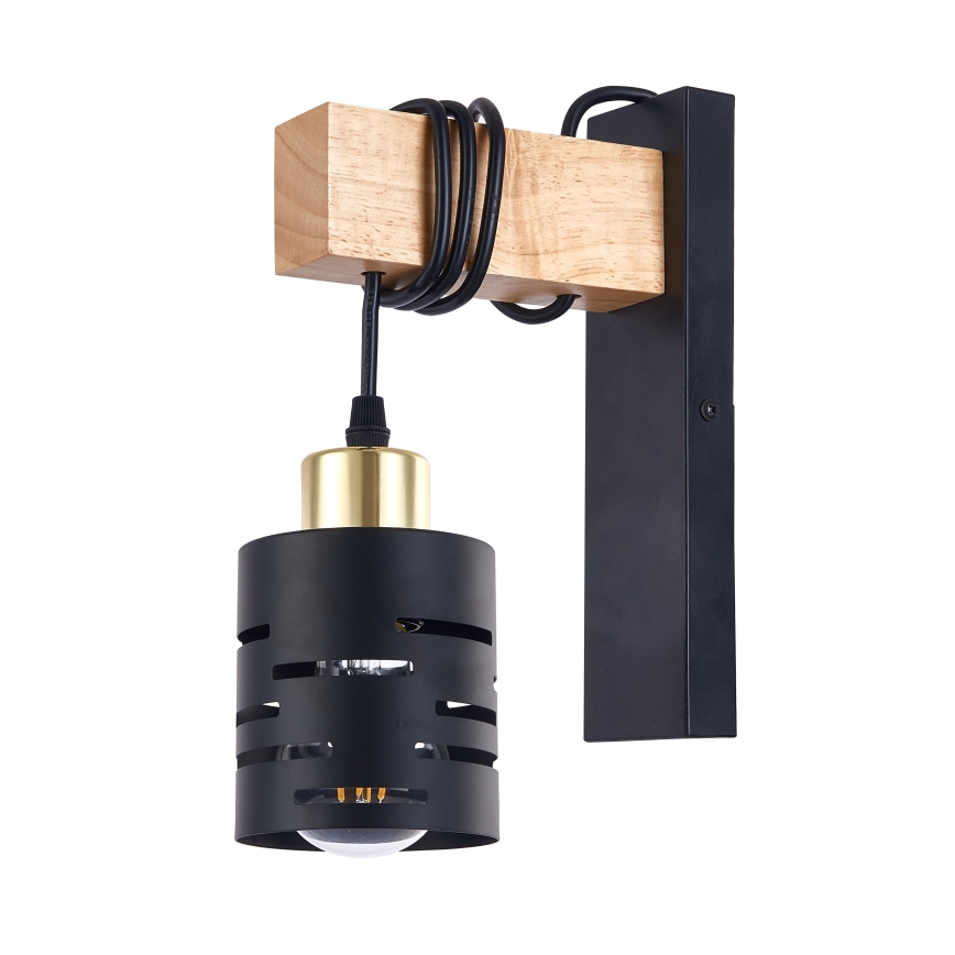 ELEN Wall Lamp 1xE27/35W/230V Black/Gold/Brown