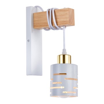ELEN Wall Lamp 1xE27/35W/230V White/Gold/Brown