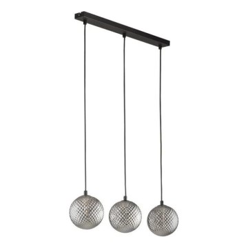 ELENA Cable Pendant Light 3xG9/6W/230V Black/Smoky Grey