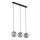 ELENA Cable Pendant Light 3xG9/6W/230V Black/Smoky Grey