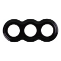 Elhard - Black Ceramic Retro Triple Frame