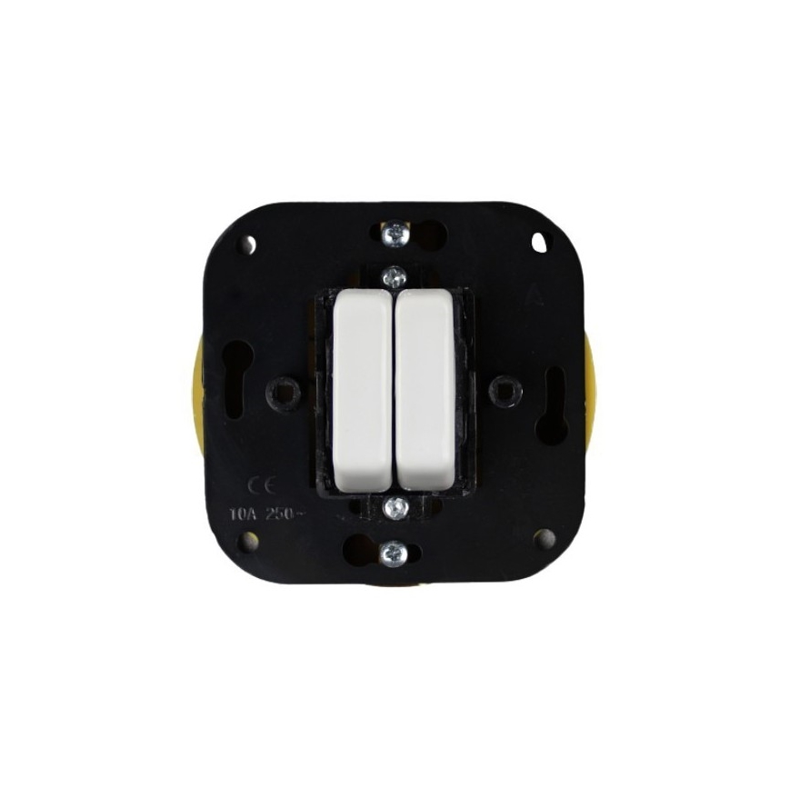 Elhard - Ceramic Retro Blind Controller, Frameless, White