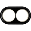 Elhard - Ceramic Retro Double Frame, Black