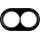 Elhard - Ceramic Retro Double Frame, Black