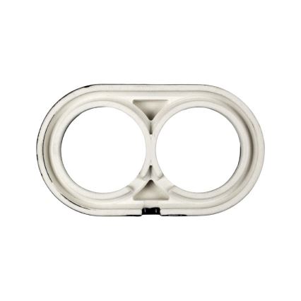 Elhard - Ceramic Retro Double Frame, Black