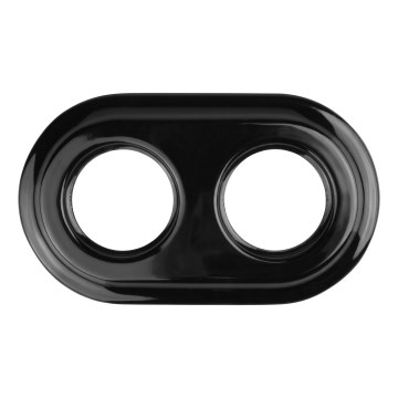 Elhard - Ceramic Retro Double Frame, Black
