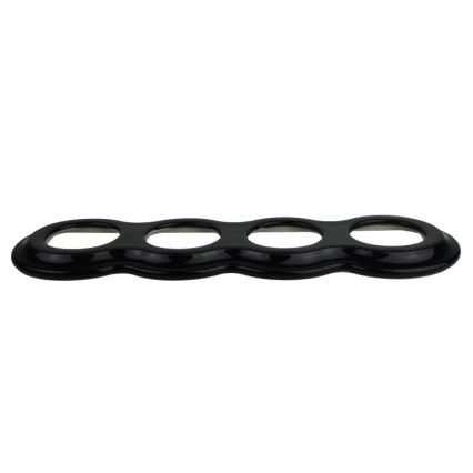 Elhard - Ceramic Retro Four-Photo Frame, Black
