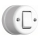 Elhard - Ceramic retro intermediate (cross) switch with wide rocker No. 7, white
