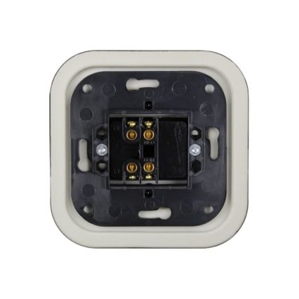 Elhard - Ceramic retro multi-gang switch with frame No. 5, black
