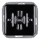 Elhard - Ceramic Retro Rotary 4-way (cross) Switch, Frameless, No. 7, Black
