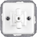 Elhard - Ceramic Retro Rotary Blind Controller, Frameless, White