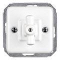 Elhard - Ceramic Retro Rotary Switch, Frameless, No. 1/0, White