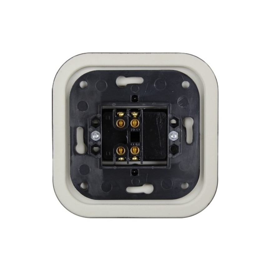 Elhard - Ceramic Retro Serial Switch, Frameless, No. 5, Black