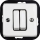 Elhard - Ceramic Retro Serial Switch, Frameless, No. 5, White