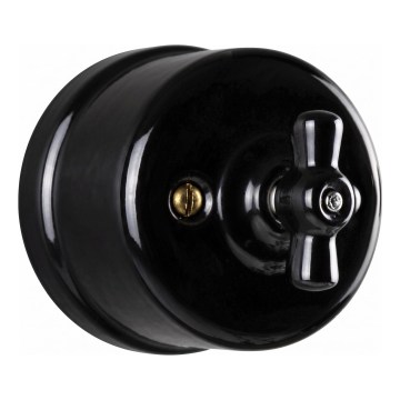 Elhard - Ceramic Retro Series Rotary Switch No. 5, Black