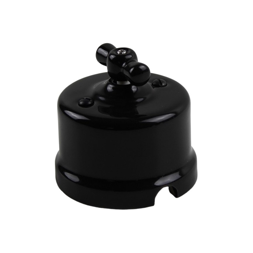 Elhard - Ceramic Retro Series Rotary Switch No. 5, Black