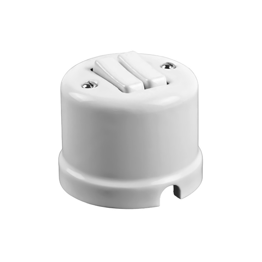 Elhard - Ceramic Retro Series Switch No. 5, White