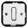 Elhard - Ceramic Retro Single-Pole Switch, Frameless, No. 1/0, White