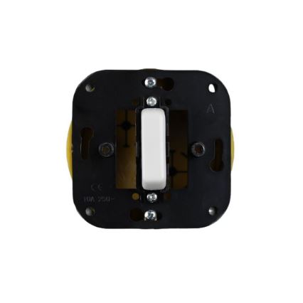Elhard - Ceramic Retro Single-Pole Switch, Frameless, No. 1/0, White
