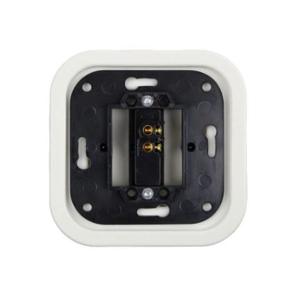 Elhard - Ceramic Retro Single-Pole Switch, Frameless, No. 1/0, White