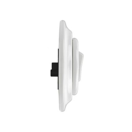 Elhard - Ceramic retro single-pole switch with frame č. 1, white