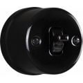 Elhard - Ceramic Retro Single-Pole Toggle Switch No. 1, Black