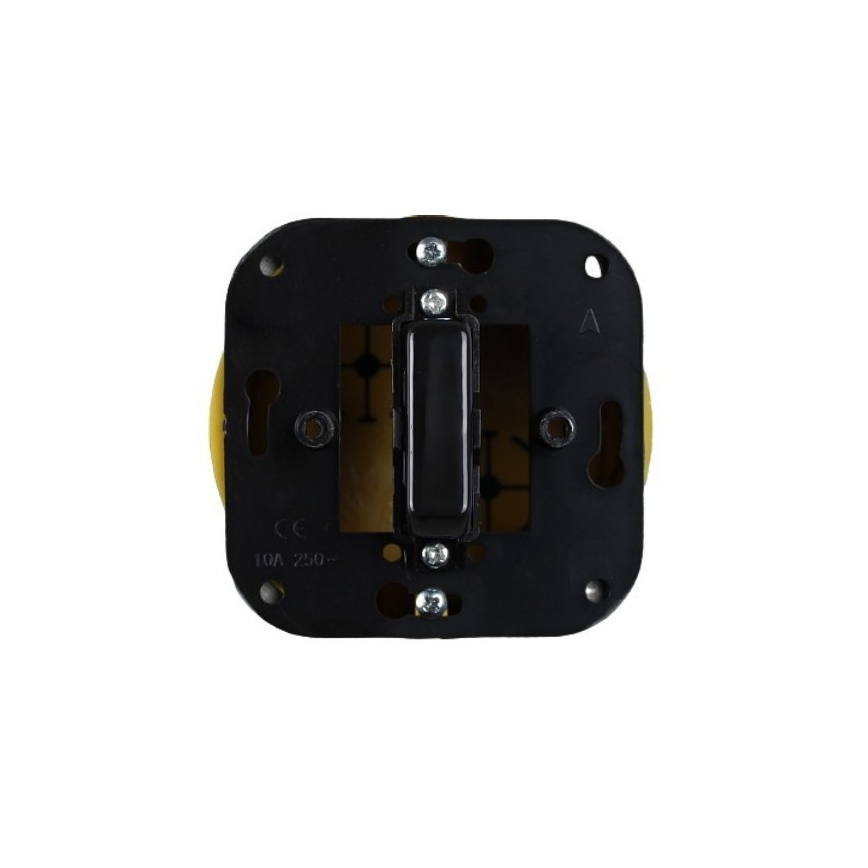 Elhard - Ceramic Retro Single Switch, Frameless, No. 1, Black