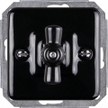 Elhard - Ceramic Retro Staircase Rotary Switch, Frameless, No. 6, Black