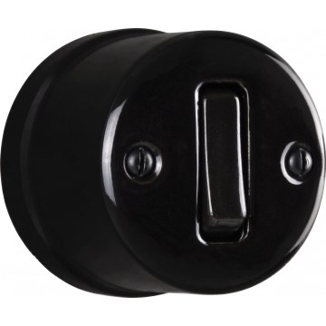 Elhard - Ceramic Retro Staircase Switch No. 6, Black