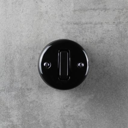 Elhard - Ceramic Retro Staircase Switch No. 6, Black