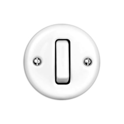 Elhard - Ceramic Retro Staircase Switch No. 6, White