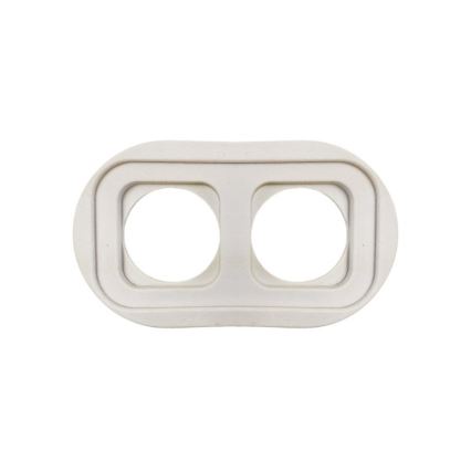 Elhard - Ceramic retro switch No. 1 and 230V socket with black frame