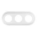 Elhard - Ceramic Retro Triple Frame White