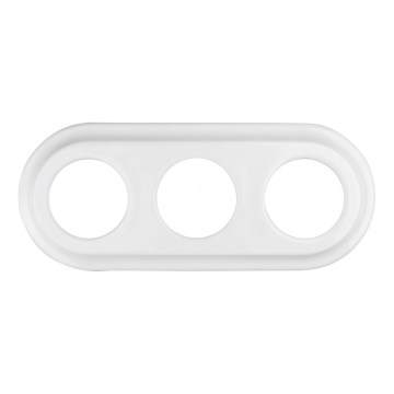 Elhard - Ceramic Retro Triple Frame White