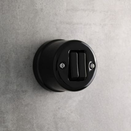 Elhard - Ceramic Retro Venetian Blind Controller, Black