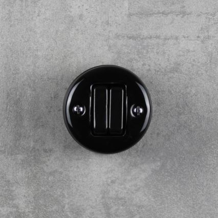 Elhard - Ceramic Retro Venetian Blind Controller, Black