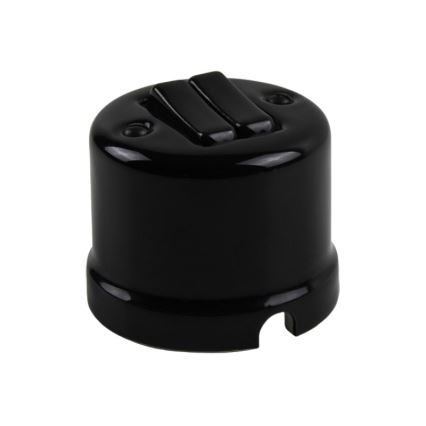 Elhard - Ceramic Retro Venetian Blind Controller, Black