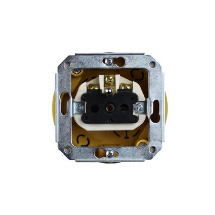 Elhard - Ceramic Retro Wall Outlet with Frame, 230V, White