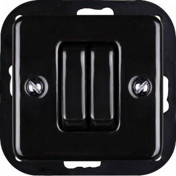 Elhard - Ceramic Vintage Blind Controller, Frameless, Black