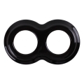Elhard - Double Retro Ceramic Frame, Black