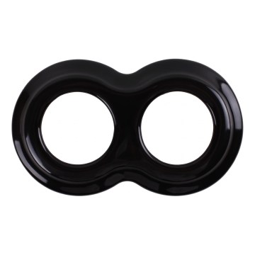 Elhard - Double Retro Ceramic Frame, Black