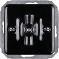 Elhard - Frameless Ceramic Retro Rotary Switch No. 1/0, Black