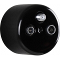Elhard - Retro Ceramic Antenna Socket TV+FM+SAT, Black