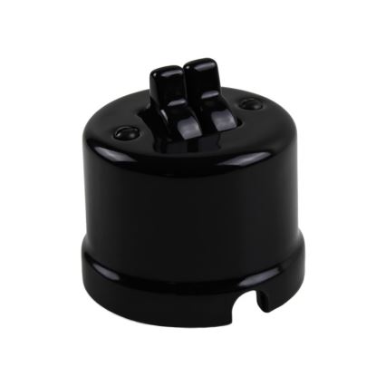 Elhard - Retro Ceramic Blind Controller with Lever, Black
