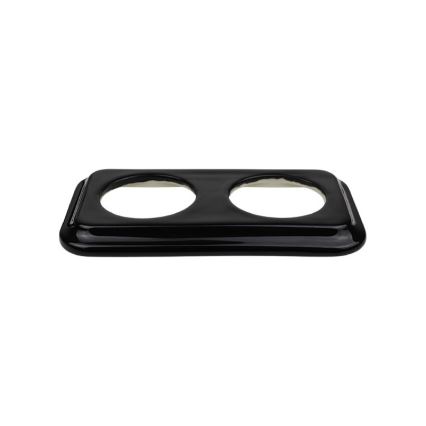 Elhard - Retro Ceramic Double Frame, Black