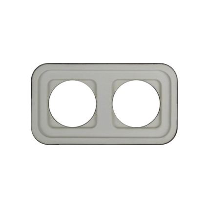 Elhard - Retro Ceramic Double Frame, Black