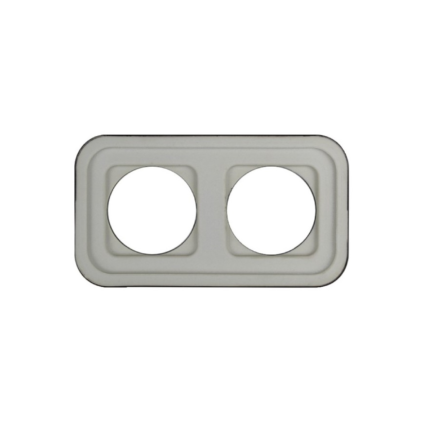 Elhard - Retro Ceramic Double Frame, Black