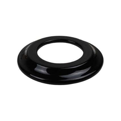 Elhard - Retro ceramic household SCHUKO socket with frame, 230V, black