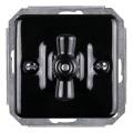 Elhard - Retro Ceramic Rotary Blind Controller, Frameless, Black